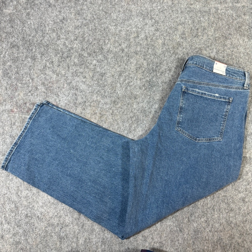 Gloria Vanderbilt Womens Relaxed Straight Leg Jeans Blue Medium Wash Size 16